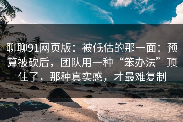 聊聊91网页版：被低估的那一面：预算被砍后，团队用一种“笨办法”顶住了，那种真实感，才最难复制