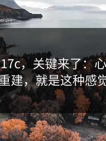 别跟风黑17c，关键来了：心态崩了又重建，就是这种感觉