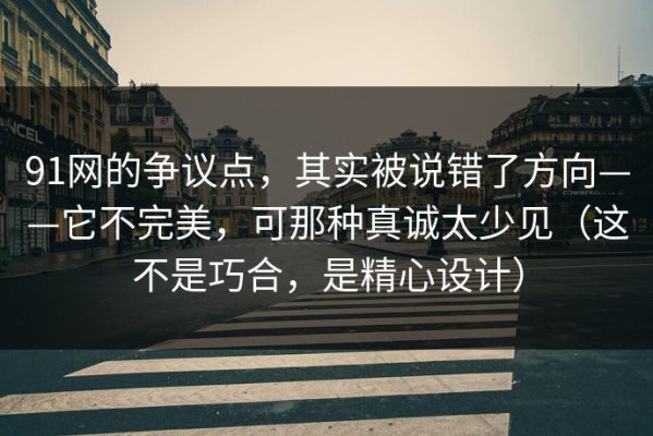 91网的争议点，其实被说错了方向——它不完美，可那种真诚太少见（这不是巧合，是精心设计）