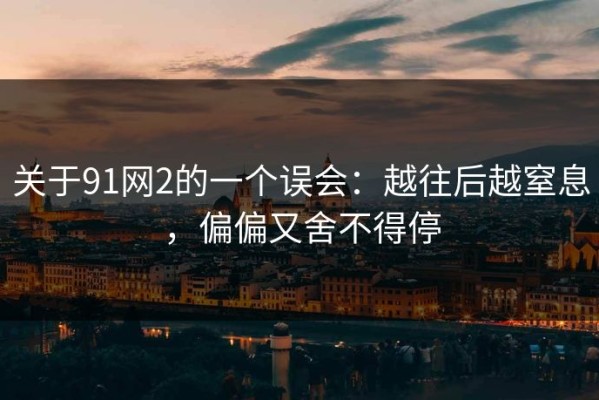 关于91网2的一个误会：越往后越窒息，偏偏又舍不得停