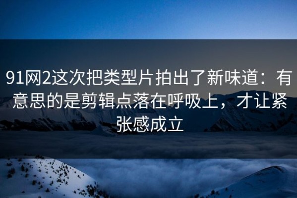 91网2这次把类型片拍出了新味道：有意思的是剪辑点落在呼吸上，才让紧张感成立